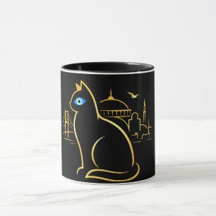 Mystische Istanbul Katze Tasse