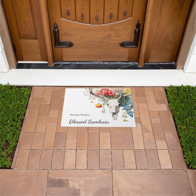 Mystische Jahreszeiten | Samhain Grimoire Buch der Fußmatte (Außenbereich)