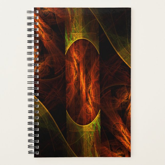 Mystische Jungle Abstrakte Kunst Planer (Vorderseite)