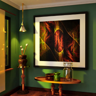 Mystische Jungle Abstrakte Kunst Poster