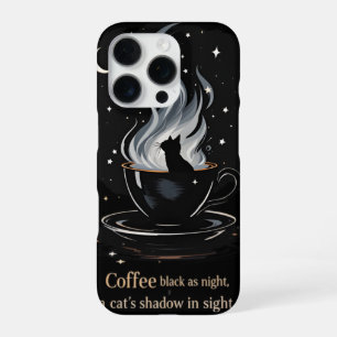 Mystische Kaffeekatze iPhone 16 Pro Hülle