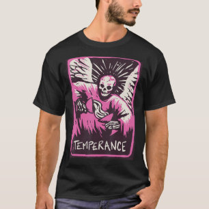 Mystische Karten der Temperance-Tarot-Karte Okkult T-Shirt
