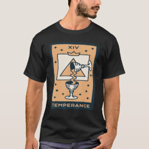 Mystische Karten der Temperance-Tarot-Karte Okkult T-Shirt