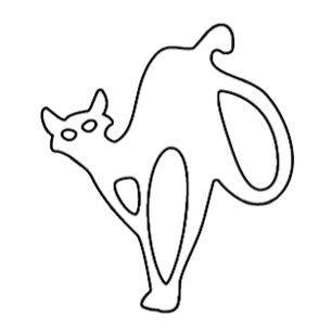 Mystische Katze ein mutiger Ausdruck von Eleganz Tasse