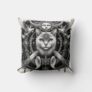 Mystische Katze Kissen