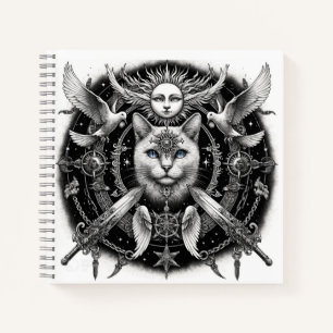 Mystische Katze Notizbuch