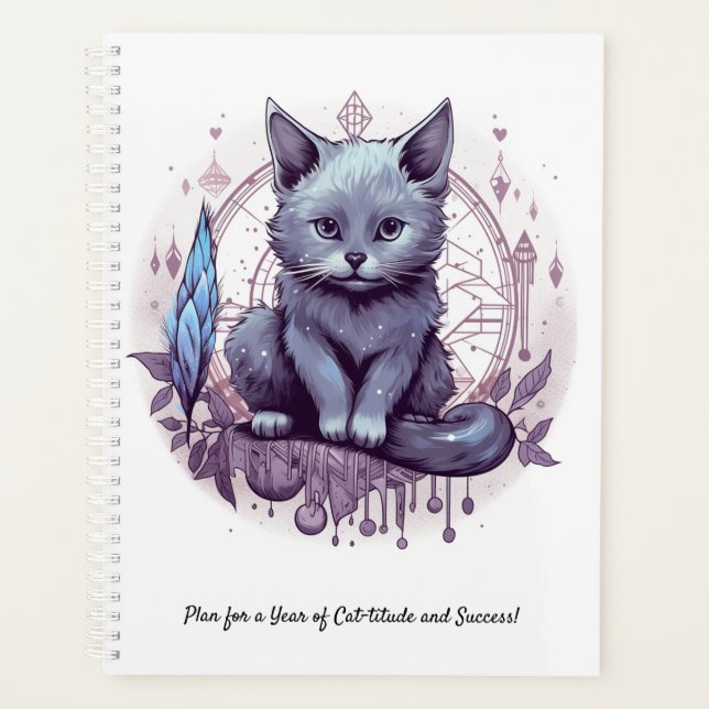 Mystische Katze Planer (Vorderseite)