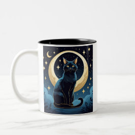 Mystische Katze Tasse - Abendgestaltung mit Moo