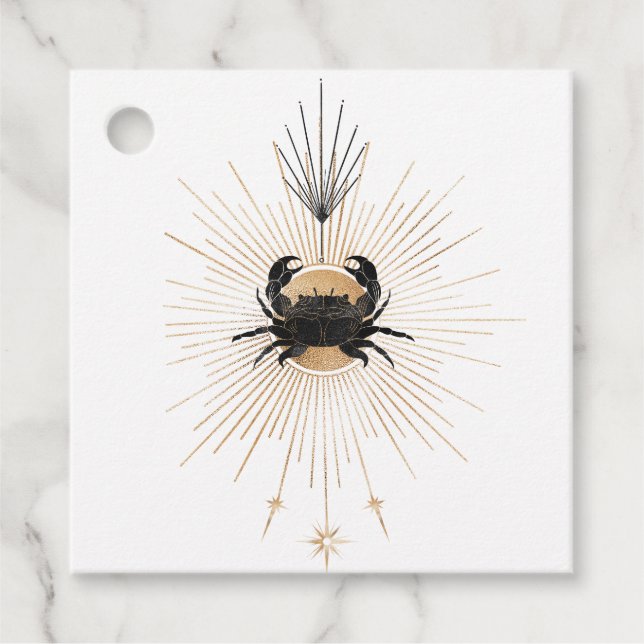 Mystische Kosmische Krabbe Geschenkanhänger (Vorderseite)