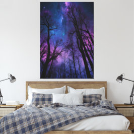 Mystische kosmische Leinwand Wald Kunst - Träumen