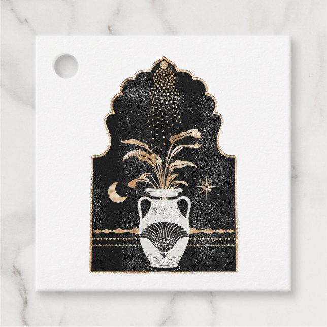 Mystische kosmische Pflanze Geschenkanhänger (Vorderseite)