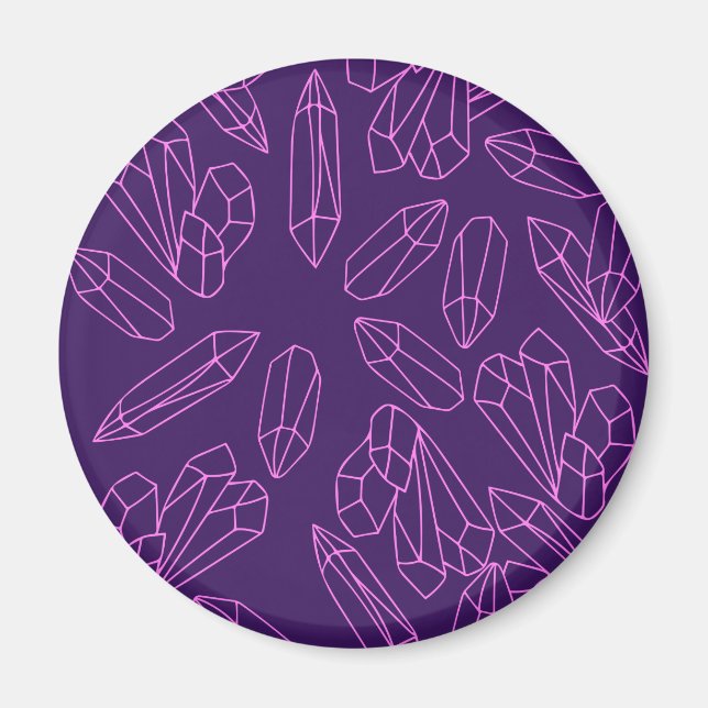 Mystische Kristalle Magnet (Vorne)