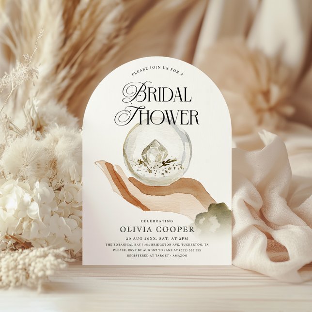 Mystische Kristalle und Sterne-Brautparty Einladung (Von Creator hochgeladen)