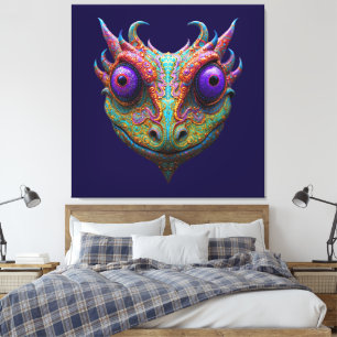 Mystische Kröte/Gecko/Frosch Leinwanddruck