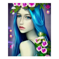 Mystische Kunst | Beautiful Blue Fairy
