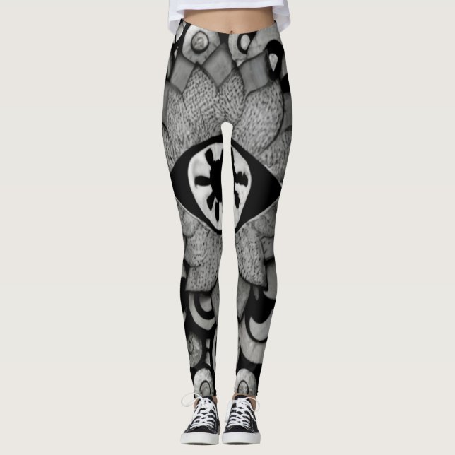 mystische Kunst mettallischer Fantasie-Augen Leggings (Vorderseite)