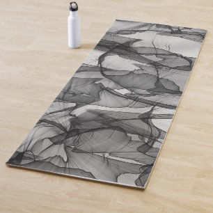 Mystische Lage aus Chiffonschals-Texturdesign Yogamatte