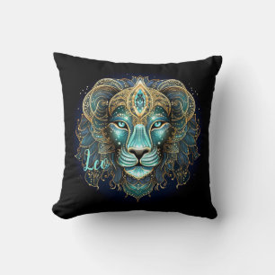 Mystische Leo-Sternzeichen-Kunst Kissen