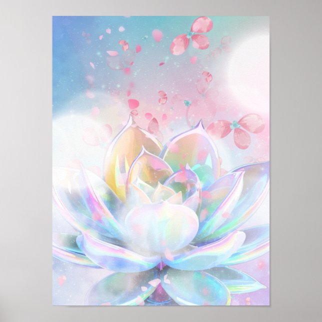Mystische Lotus  Poster (Vorne)