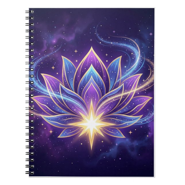 Mystische Lotusblume Notizblock (Vorderseite)