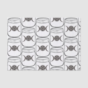 Mystische Magie Monde Mason Glas Halloween-Party Seidenpapier