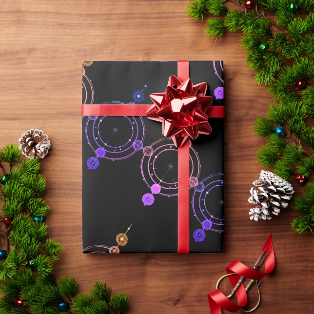 Mystische Magiekreise Geschenkpapier (Feiertagsgeschenk)