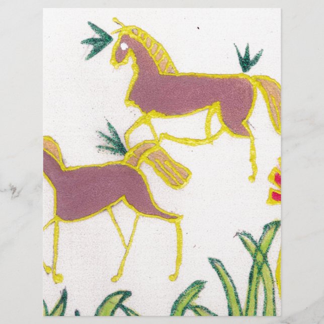 Mystische Majestät: Zwei Einhörner in schimmernden (Vorderseite)