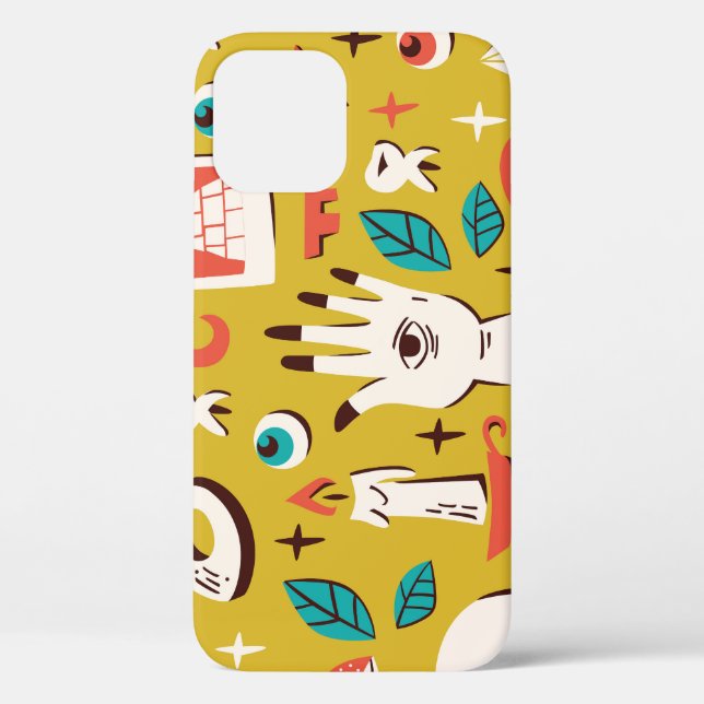 Mystische Melange: Nahtlose okkulte Elemente Case-Mate iPhone Hülle (Rückseite)