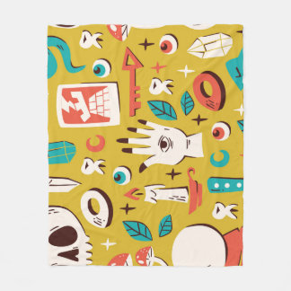 Mystische Melange: Nahtlose okkulte Elemente Fleecedecke