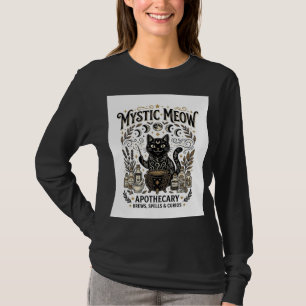 Mystische Meow-Katzen-Hexen-Mystische Apotheke Kat T-Shirt