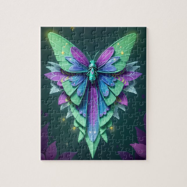 Mystische Mondlicht Fairy in einem verzauberten Ga Puzzle (Vertikal)