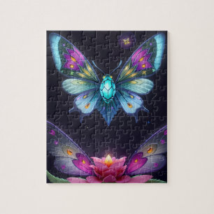 Mystische Mondlicht Fairy in einem verzauberten Ga Puzzle