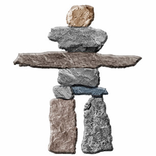 Mystische Native American Inukshuk Sculpted Magnet Fotoskulptur Magnet