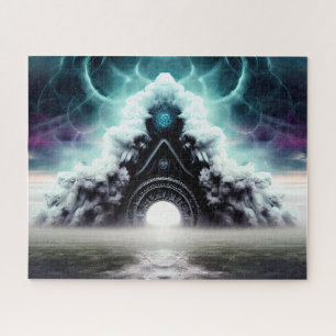 Mystische Nebelbrücke Mündung der unheimlichen Bur Puzzle