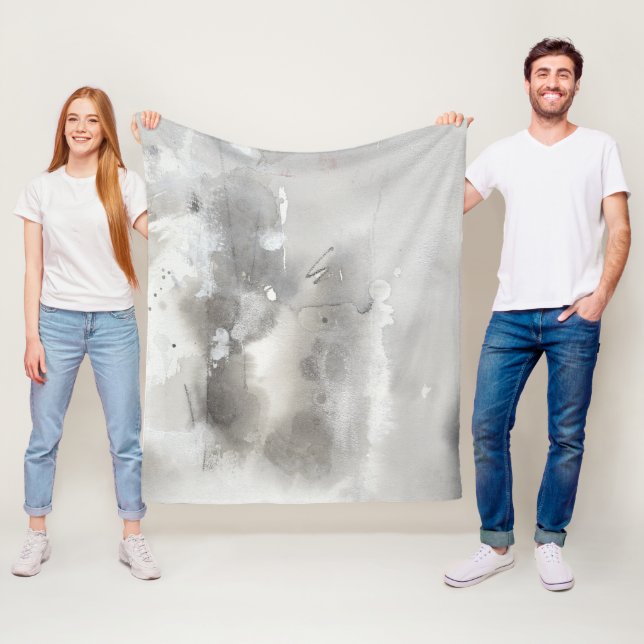 Mystische Objekte - grau Fleecedecke (Beispiel)