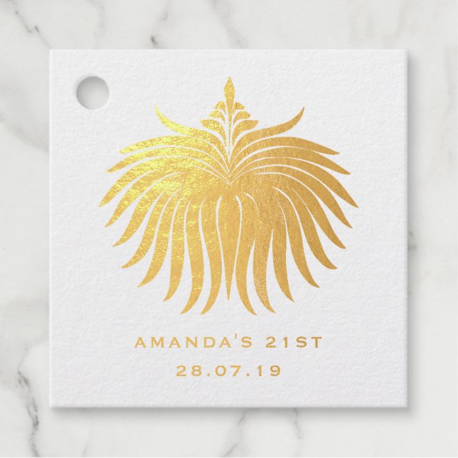 Mystische Ornamente Geschenkanhänger (Vorderseite)