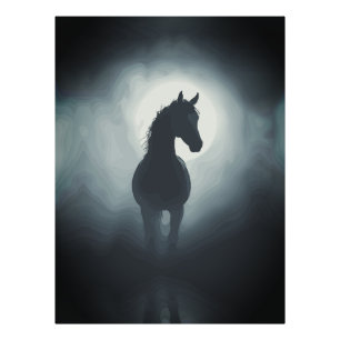 Mystische Pferde Silhouette Verzauberte Night Wall Fotodruck