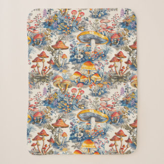 Mystische Pilze in Toile De Jouy Sherpadecke