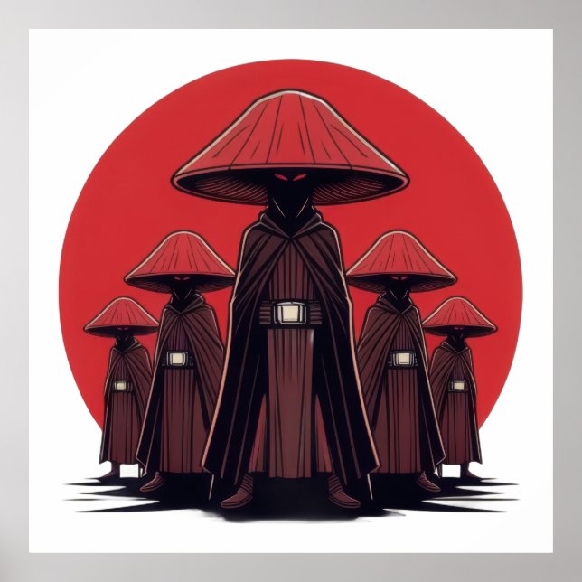 Mystische Pilzkrieger Poster (Vorne)