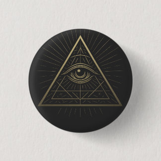 Mystische Pyramide - Wahrnehmungsemblem Button
