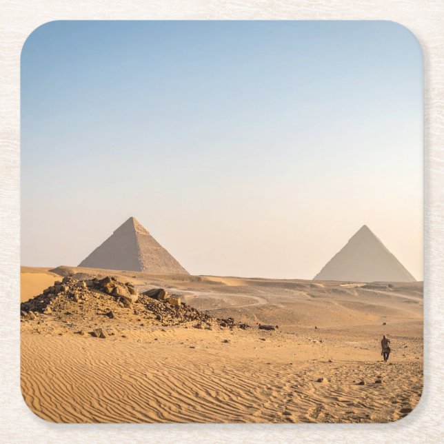 Mystische Pyramiden Rechteckiger Pappuntersetzer (Vorderseite)