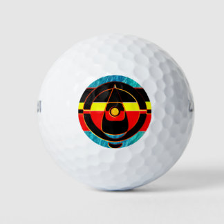 MYSTISCHE REFLEKTION DER AUSTRALISCHEN ABORIGINALK GOLFBALL