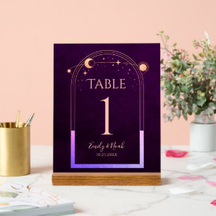 Mystische Regenbogen-Hochzeit Acrylschild