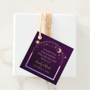 Mystische Regenbogen-Hochzeit Geschenkanhänger