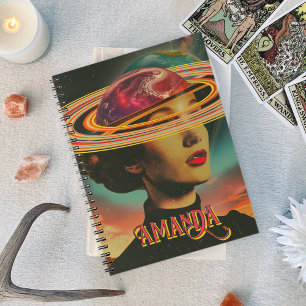 Mystische Retro Collage okkultistische Astrologie Notizblock