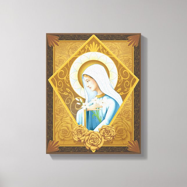 Mystische Rose Leinwanddruck (Vorderseite)