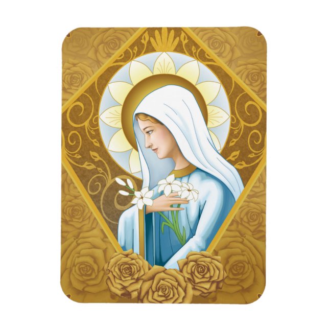 Mystische Rose Magnet (Vertikal)