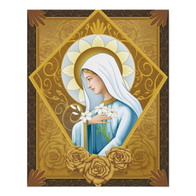 Mystische Rose Poster (Vorderseite)