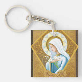 Mystische Rose Schlüsselanhänger