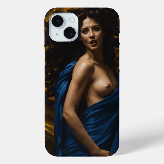 Mystische Ruhe: Caravaggios Medusa iPhone 15 Case-Mate iPhone Hülle (Rückseite)
